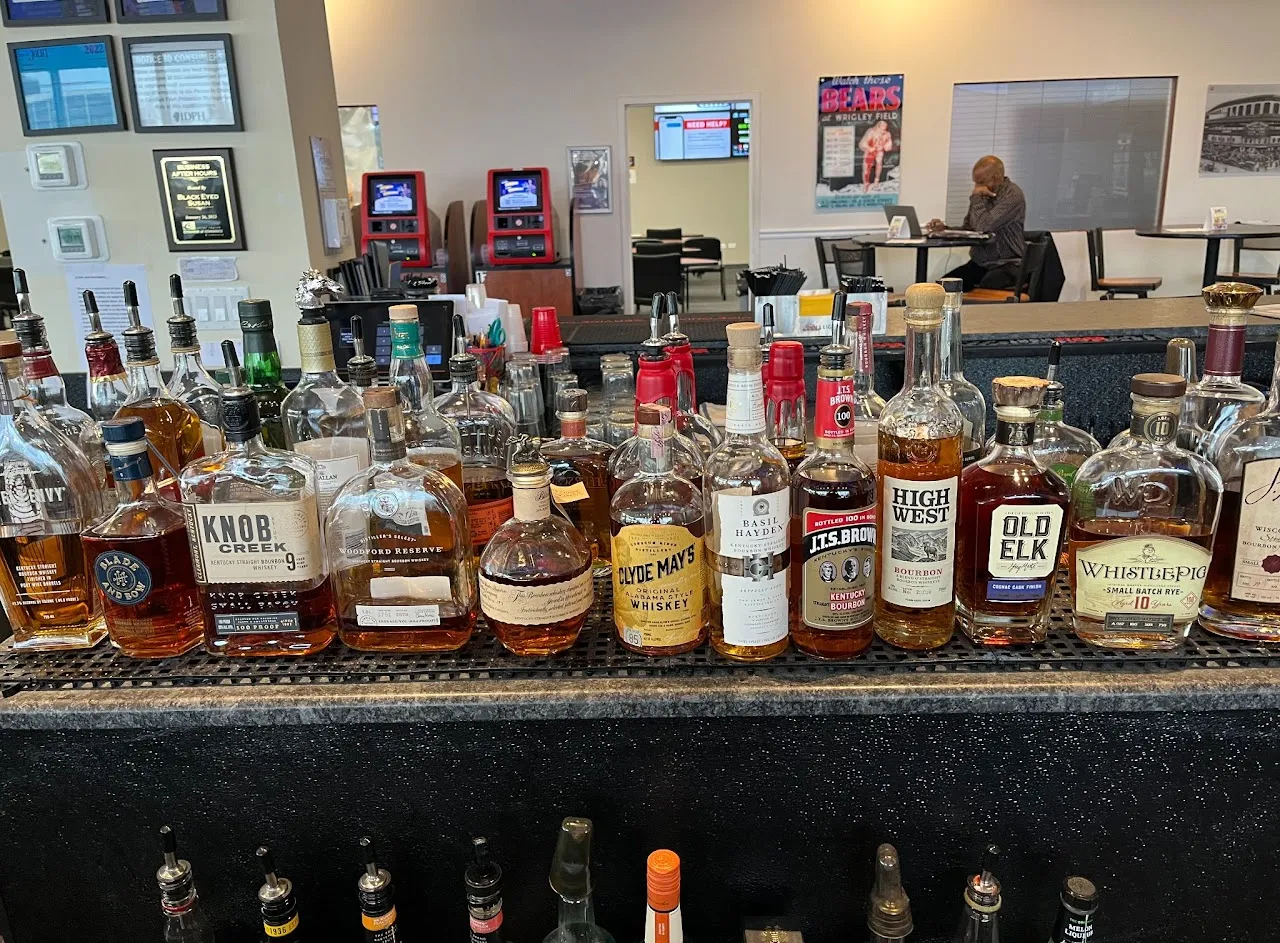 Premium whiskey and bourbon collection at Black Eyed Susan Joliet