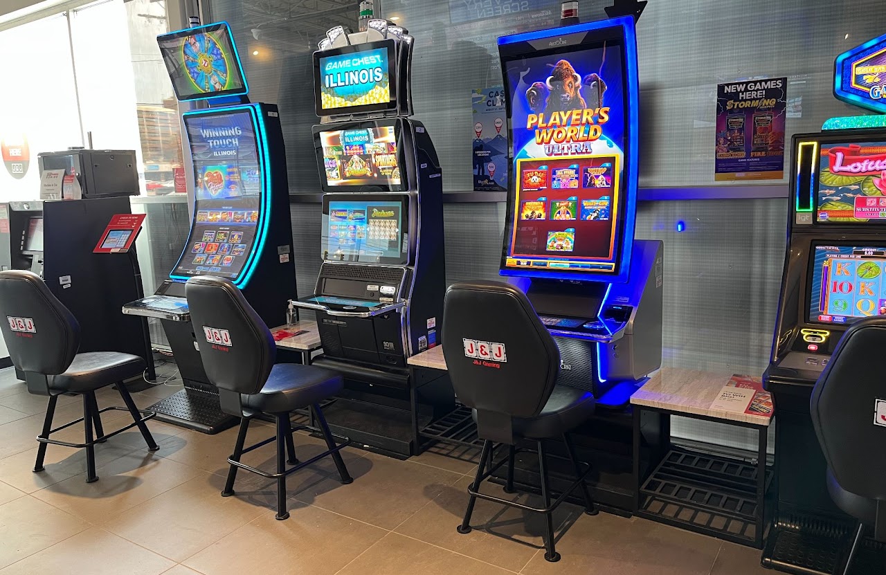 Black Eyed Susan Evergreen Park modern video gaming machines in upscale suite setting